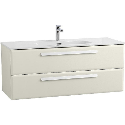 Тумба под раковину Cezares Eco-Cer-N 120 ECO-CER-N-1200-2C-SO-AS-P подвесная Альпака брашированная без ручек