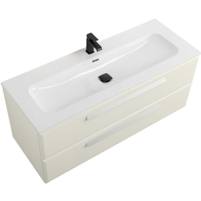 Тумба под раковину Cezares Eco-Cer-N 120 ECO-CER-N-1200-2C-SO-AS-P подвесная Альпака брашированная без ручек