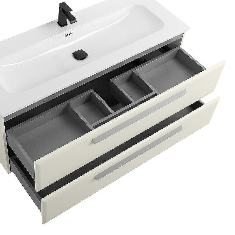 Тумба под раковину Cezares Eco-Cer-N 120 ECO-CER-N-1200-2C-SO-AS-P подвесная Альпака брашированная без ручек, купить, цена, заказать, магазин, доставка, скидка, промокод, купить, цена, заказать, магазин, доставка, скидка, промокод