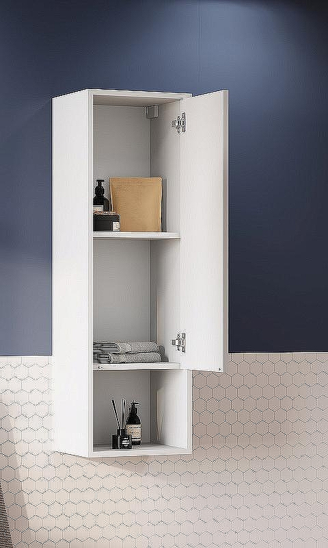 Шкаф пенал Aquaton Хоуп 33 1A287503HP2B0 подвесной Белый матовый, купить, цена, заказать, магазин, доставка, скидка, промокод, купить, цена, заказать, магазин, доставка, скидка, промокод