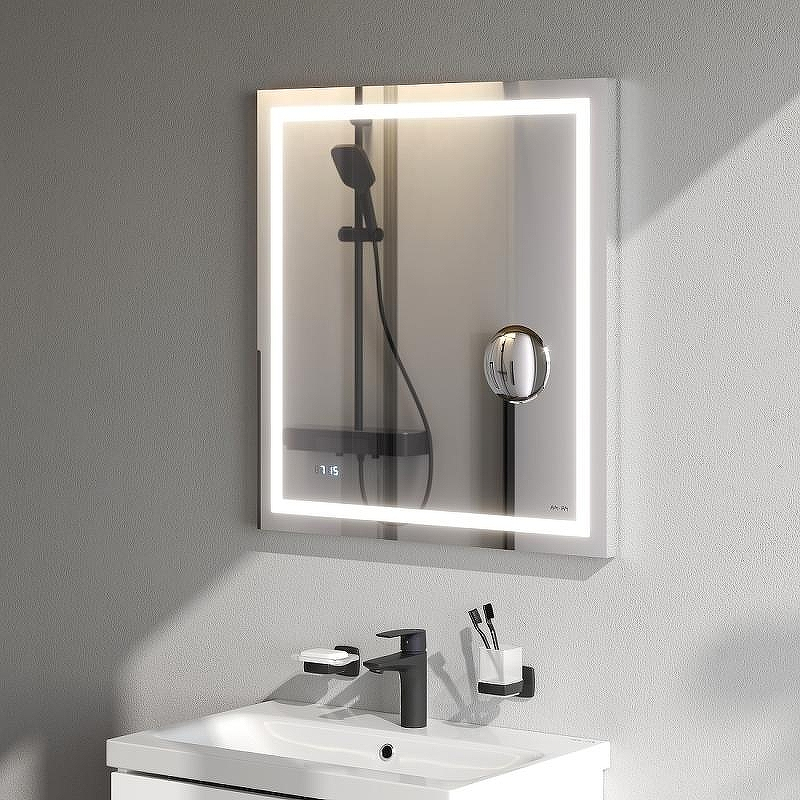 Зеркало AM.PM Gem 65 M91AMOX0653WG с подсветкой с механическим выключателем, купить, цена, заказать, магазин, доставка, скидка, промокод, купить, цена, заказать, магазин, доставка, скидка, промокод