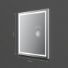 Зеркало AM.PM Gem 65 M91AMOX0653WG с подсветкой с механическим выключателем, купить, цена, заказать, магазин, доставка, скидка, промокод, купить, цена, заказать, магазин, доставка, скидка, промокод
