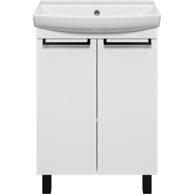 Тумба с раковиной Misty Клермонт 60 УТ000015434 Белая матовая