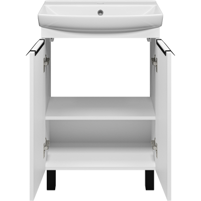 Тумба с раковиной Misty Клермонт 60 УТ000015434 Белая матовая