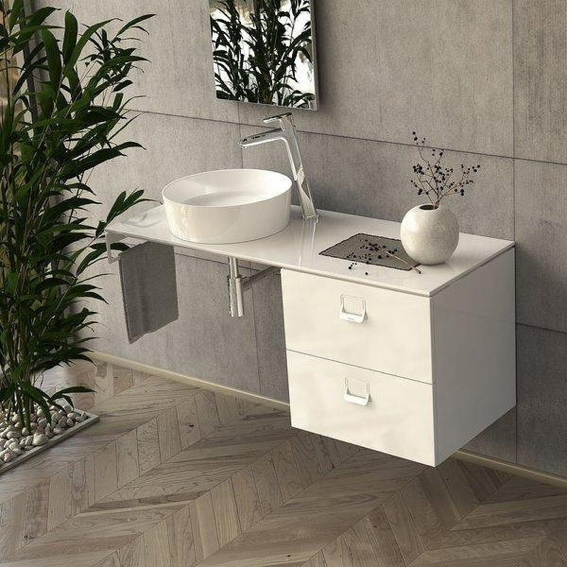 Тумба под раковину Ravak SD Comfort 60 X000001377 подвесная Белая глянцевая, купить, цена, заказать, магазин, доставка, скидка, промокод, купить, цена, заказать, магазин, доставка, скидка, промокод