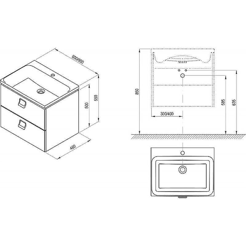 Тумба под раковину Ravak SD Comfort 60 X000001377 подвесная Белая глянцевая, купить, цена, заказать, магазин, доставка, скидка, промокод, купить, цена, заказать, магазин, доставка, скидка, промокод