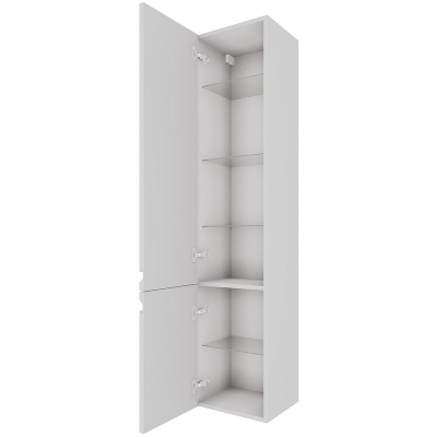 Шкаф пенал Aquatek Вега 35 L AQ70035L-MW подвесной Белый матовый