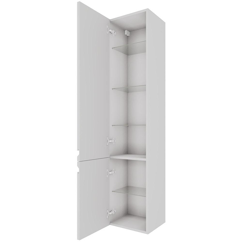 Шкаф пенал Aquatek Вега 35 L AQ70035L-MW подвесной Белый матовый, купить, цена, заказать, магазин, доставка, скидка, промокод, купить, цена, заказать, магазин, доставка, скидка, промокод