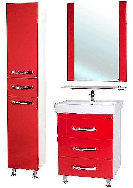 Зеркало Bellezza Рокко 80 4613713030033 с полкой Красное, купить, цена, заказать, магазин, доставка, скидка, промокод, купить, цена, заказать, магазин, доставка, скидка, промокод