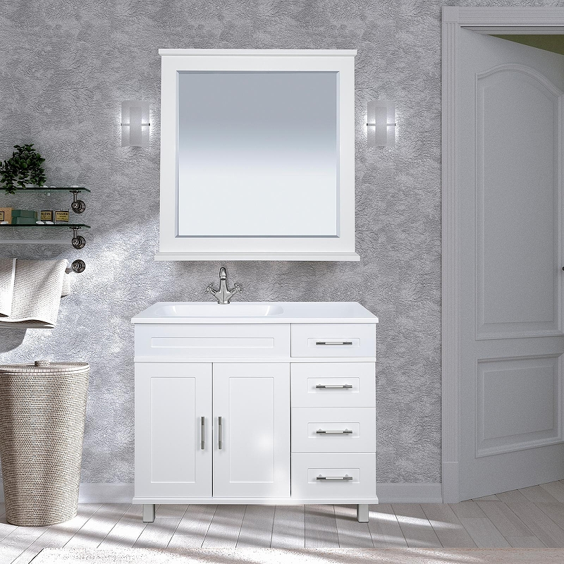 Тумба с раковиной Misty Купер 90 L УТ000010922 Белая, купить, цена, заказать, магазин, доставка, скидка, промокод, купить, цена, заказать, магазин, доставка, скидка, промокод