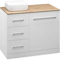 Тумба под раковину Misty Респект 110 L Э-Рес01110-13ЯЛ Белая Дуб Артизан, купить, цена, заказать, магазин, доставка, скидка, промокод, купить, цена, заказать, магазин, доставка, скидка, промокод