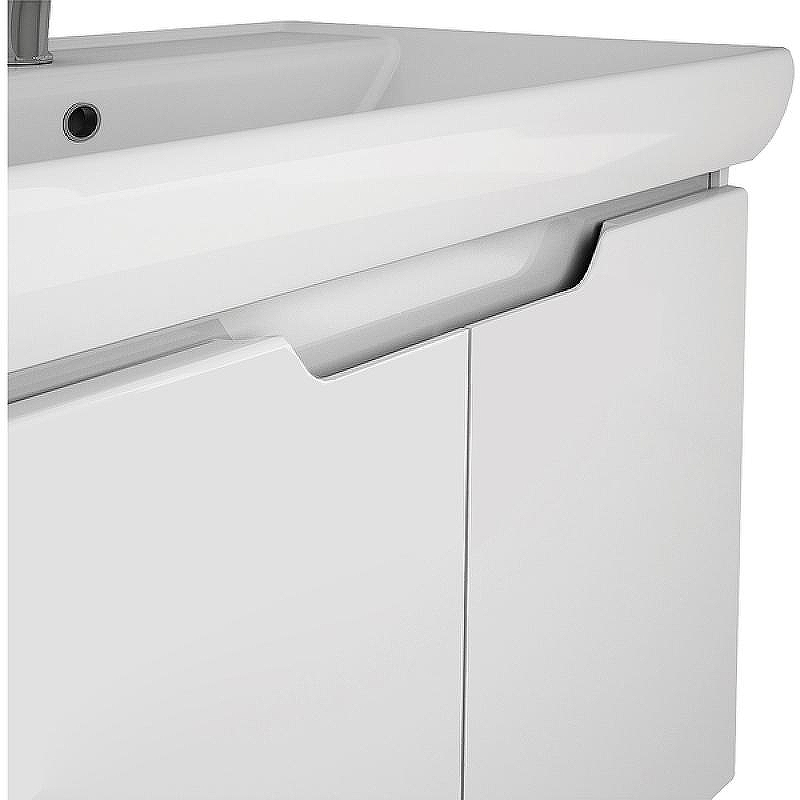 Тумба под раковину Dreja Q (D) 70 99.1002 подвесная Белая, купить, цена, заказать, магазин, доставка, скидка, промокод, купить, цена, заказать, магазин, доставка, скидка, промокод