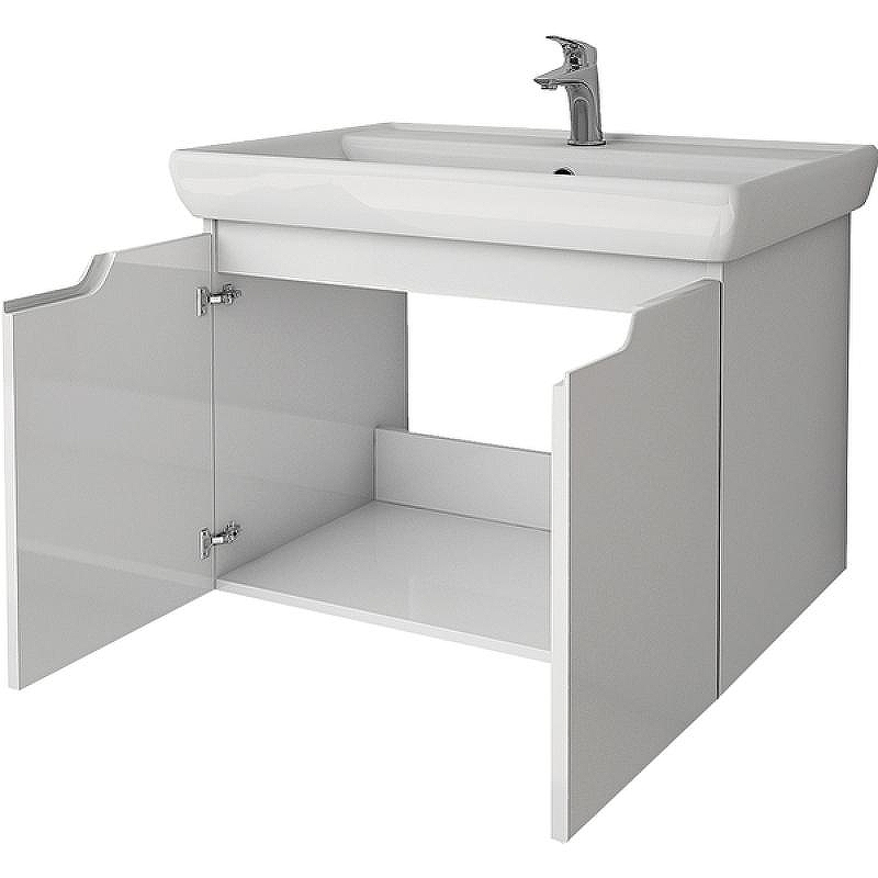 Тумба под раковину Dreja Q (D) 70 99.1002 подвесная Белая, купить, цена, заказать, магазин, доставка, скидка, промокод, купить, цена, заказать, магазин, доставка, скидка, промокод