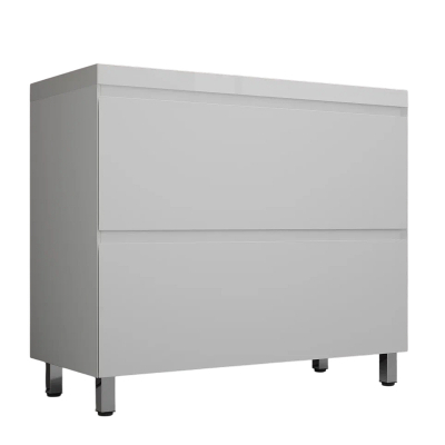 Тумба под раковину Style Line Манхэттен 100 ЛС-00002368 цвет Белый матовый