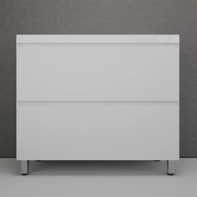 Тумба под раковину Style Line Манхэттен 100 ЛС-00002368 цвет Белый матовый