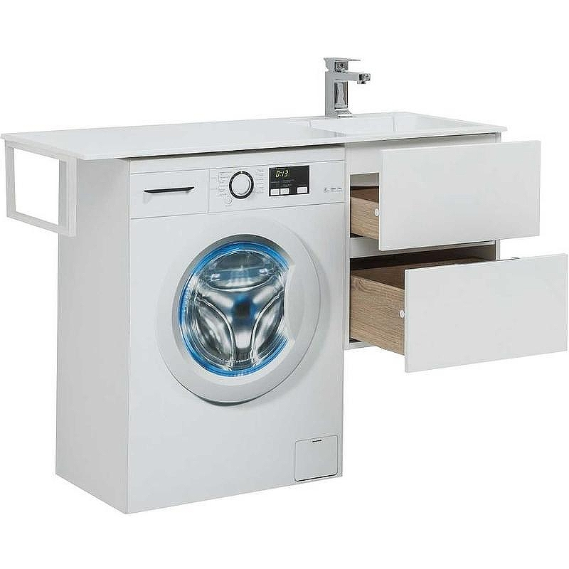 Тумба под раковину Aquanet Алвита 120 R 243660 подвесная Белая, купить, цена, заказать, магазин, доставка, скидка, промокод, купить, цена, заказать, магазин, доставка, скидка, промокод