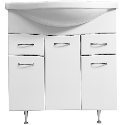 Тумба под раковину Stella Polar Волна 75-8 SP-00000125 Белая