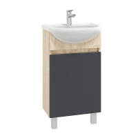 Тумба под раковину Onika Милтон 45 R 104512 цвет Дуб сонома Серый, купить, цена, заказать, магазин, доставка, скидка, промокод, купить, цена, заказать, магазин, доставка, скидка, промокод