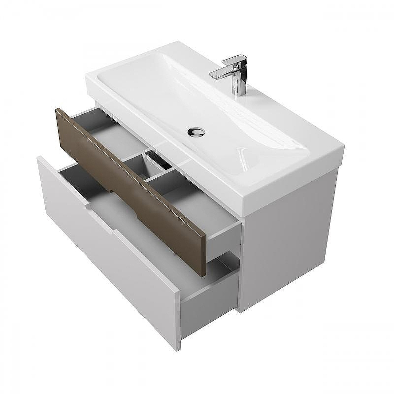 Тумба под раковину Creto Malibu 100 7-1079CapS подвесная Capuchino Soft, купить, цена, заказать, магазин, доставка, скидка, промокод, купить, цена, заказать, магазин, доставка, скидка, промокод