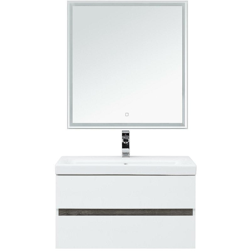 Комплект мебели для ванной Aquanet Беркли 80 258909 подвесной Белый Дуб рошелье, купить, цена, заказать, магазин, доставка, скидка, промокод, купить, цена, заказать, магазин, доставка, скидка, промокод