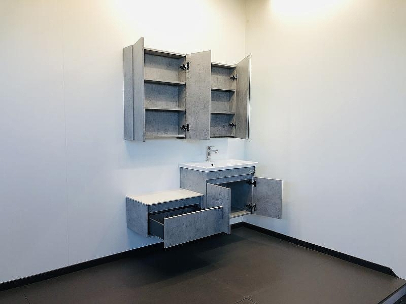 Тумба с раковиной Comforty Осло 70ПД 00-00006118 подвесная Бетон светлый, купить, цена, заказать, магазин, доставка, скидка, промокод, купить, цена, заказать, магазин, доставка, скидка, промокод