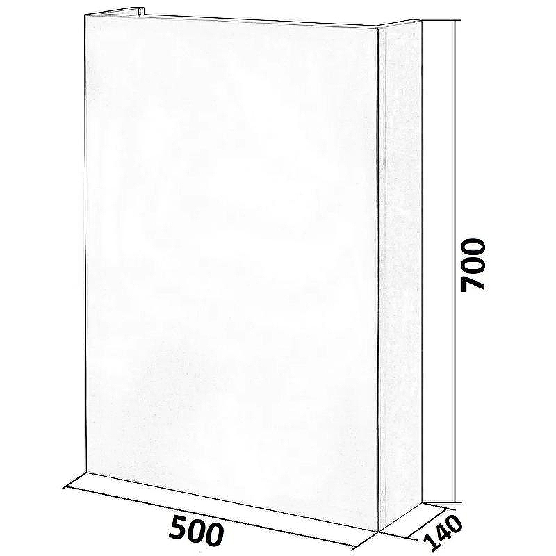 Зеркальный шкаф Orange Куб 50 KU-55ZSW Белый, купить, цена, заказать, магазин, доставка, скидка, промокод, купить, цена, заказать, магазин, доставка, скидка, промокод