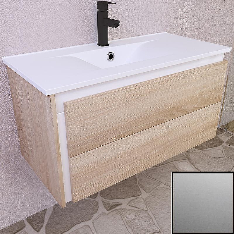 Тумба с раковиной SanVit Линк 80 klink080 в цвете Ral подвесная Сталь, купить, цена, заказать, магазин, доставка, скидка, промокод, купить, цена, заказать, магазин, доставка, скидка, промокод