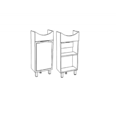 Тумба под раковину Corozo Монро 45 SD-00000784 Белая