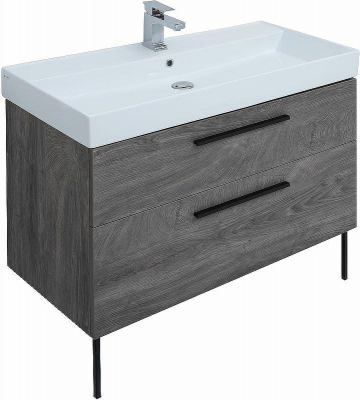 Тумба под раковину Aquanet Nova 100 249923 подвесная Дуб рошелье