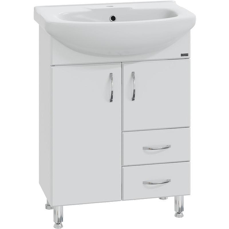 Тумба под раковину СанТа Элеганс 65 201103 Белая, купить, цена, заказать, магазин, доставка, скидка, промокод, купить, цена, заказать, магазин, доставка, скидка, промокод