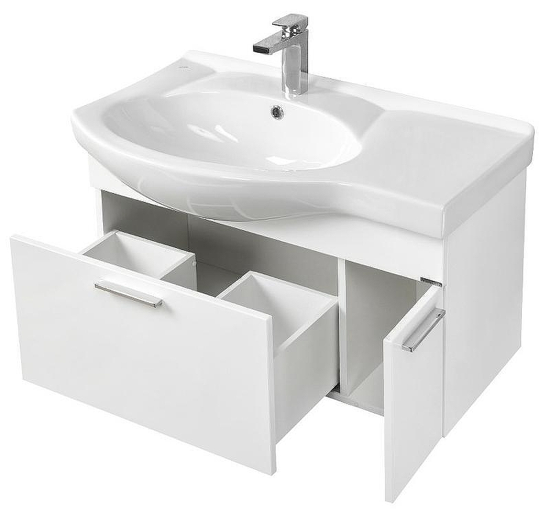 Тумба под раковину Aquaton Инди 80 1A188401ND010 подвесная Белая, купить, цена, заказать, магазин, доставка, скидка, промокод, купить, цена, заказать, магазин, доставка, скидка, промокод