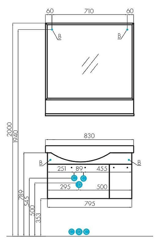 Тумба под раковину Aquaton Инди 80 1A188401ND010 подвесная Белая, купить, цена, заказать, магазин, доставка, скидка, промокод, купить, цена, заказать, магазин, доставка, скидка, промокод