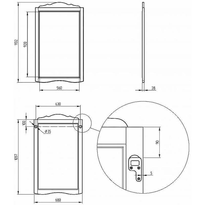 Зеркало Migliore Bella 68 25947 Оливковое, купить, цена, заказать, магазин, доставка, скидка, промокод, купить, цена, заказать, магазин, доставка, скидка, промокод