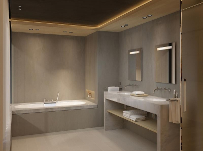 Зеркало Jacob Delafon Parallel 60 EB1430-NF с подсветкой и подогревом с сенсорным выключателем и часами