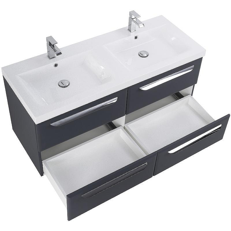 Тумба под раковину Cezares Eco 120 ECO-1200-4C-SO-2-GR-P подвесная Grafito, купить, цена, заказать, магазин, доставка, скидка, промокод, купить, цена, заказать, магазин, доставка, скидка, промокод