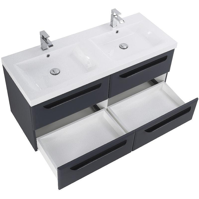 Тумба под раковину Cezares Eco 120 ECO-1200-4C-SO-2-GR-P подвесная Grafito, купить, цена, заказать, магазин, доставка, скидка, промокод, купить, цена, заказать, магазин, доставка, скидка, промокод