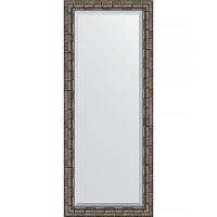 Зеркало Evoform Exclusive 153х63 BY 1186 с фацетом в багетной раме - Серебряный бамбук 73, купить, цена, заказать, магазин, доставка, скидка, промокод, купить, цена, заказать, магазин, доставка, скидка, промокод