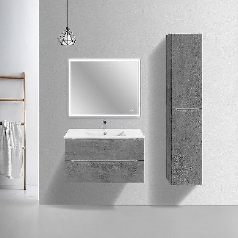 Тумба под раковину Vincea Mia Slim 90 VMC-2MC900S1BT подвесная Beton, купить, цена, заказать, магазин, доставка, скидка, промокод, купить, цена, заказать, магазин, доставка, скидка, промокод