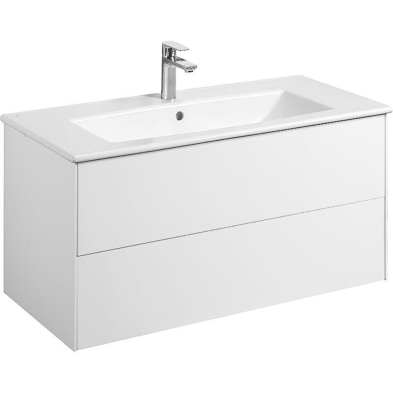 Тумба под раковину Aquaton Сохо 100 1A258201AJ010 подвесная Белая глянцевая, купить, цена, заказать, магазин, доставка, скидка, промокод, купить, цена, заказать, магазин, доставка, скидка, промокод