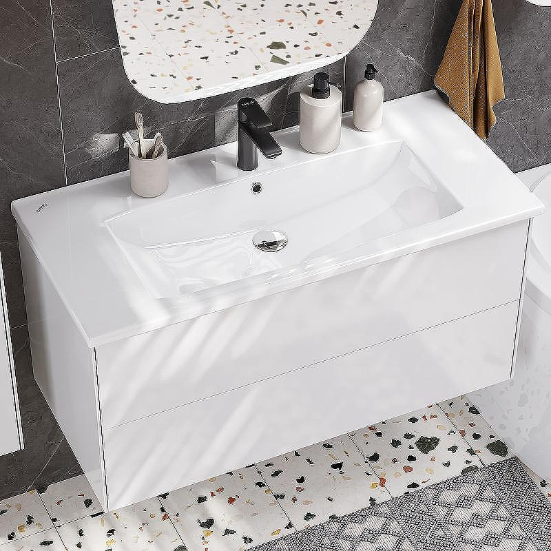 Тумба под раковину Aquaton Сохо 100 1A258201AJ010 подвесная Белая глянцевая, купить, цена, заказать, магазин, доставка, скидка, промокод, купить, цена, заказать, магазин, доставка, скидка, промокод