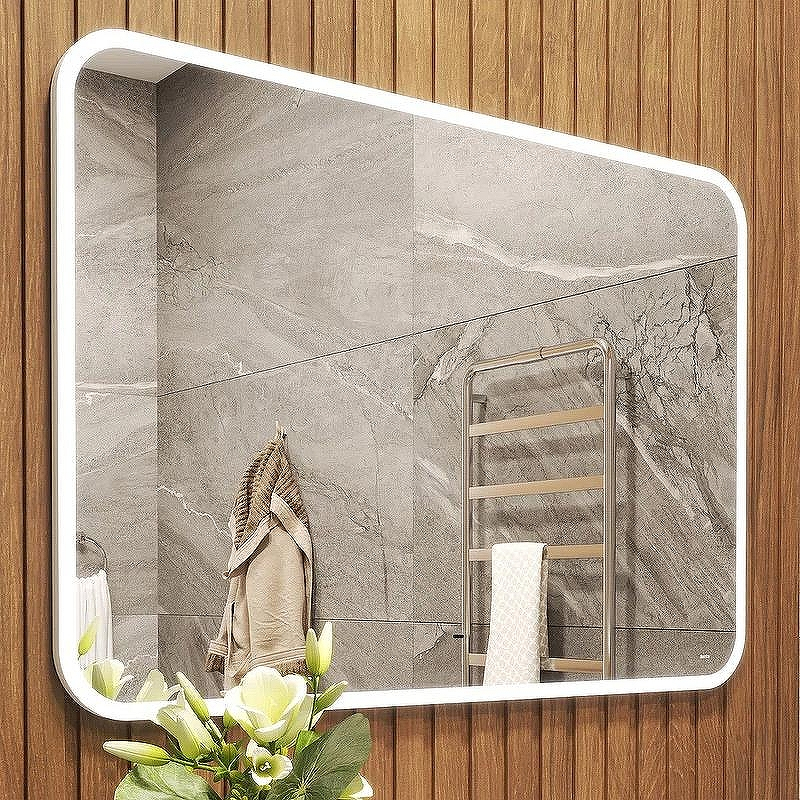 Зеркало Bond Cube 120x80 M39ZE-12080 с подсветкой с сенсорным выключателем, купить, цена, заказать, магазин, доставка, скидка, промокод, купить, цена, заказать, магазин, доставка, скидка, промокод