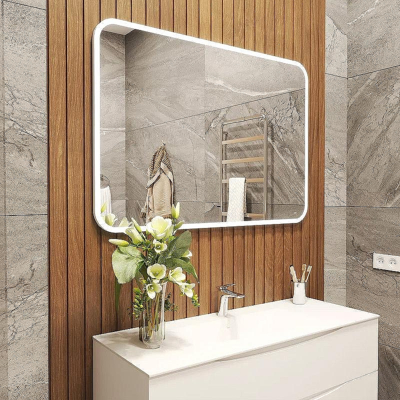 Зеркало Bond Cube 120x80 M39ZE-12080 с подсветкой с сенсорным выключателем, купить, цена, заказать, магазин, доставка, скидка, промокод, купить, цена, заказать, магазин, доставка, скидка, промокод