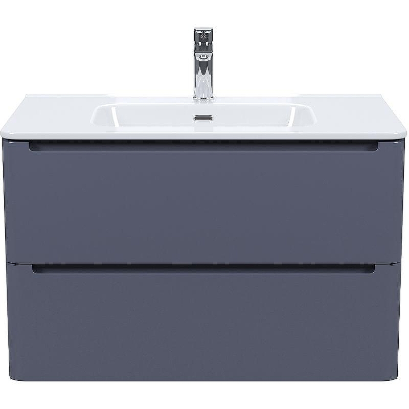 Тумба с раковиной Iddis Edifice 80 EDI80D0i95K подвесная Темно-серая, купить, цена, заказать, магазин, доставка, скидка, промокод, купить, цена, заказать, магазин, доставка, скидка, промокод
