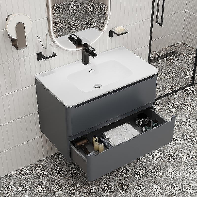 Тумба с раковиной Iddis Edifice 80 EDI80D0i95K подвесная Темно-серая, купить, цена, заказать, магазин, доставка, скидка, промокод, купить, цена, заказать, магазин, доставка, скидка, промокод