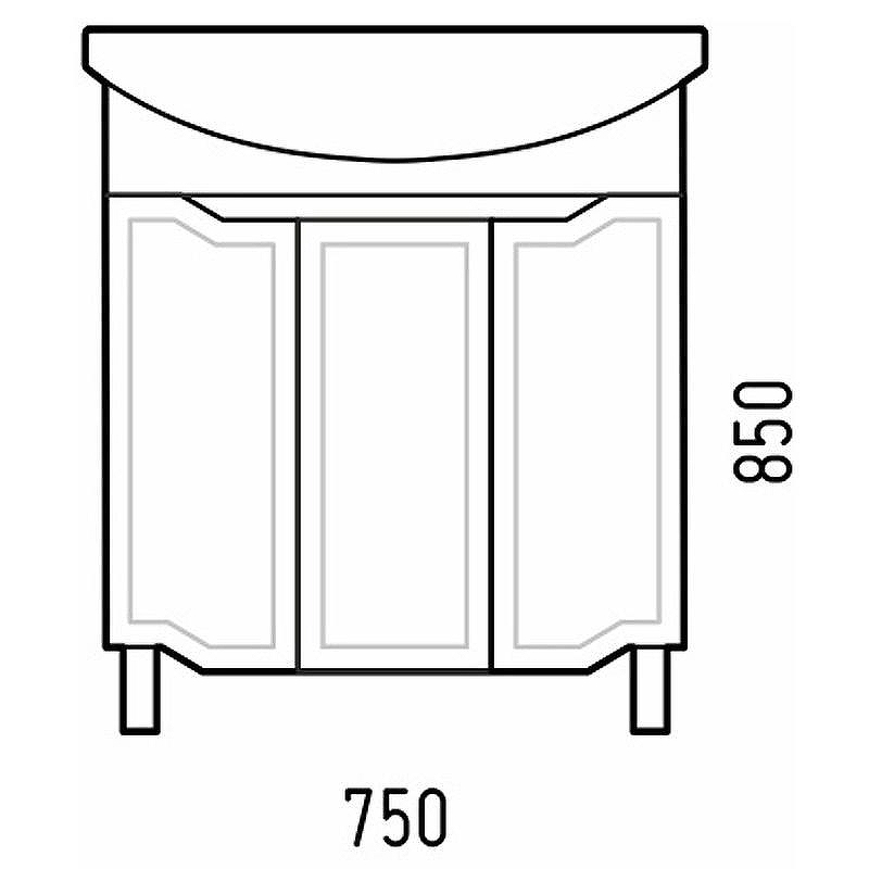 Тумба под раковину Corozo Мирра 75 SD-00001515 Белая, купить, цена, заказать, магазин, доставка, скидка, промокод, купить, цена, заказать, магазин, доставка, скидка, промокод