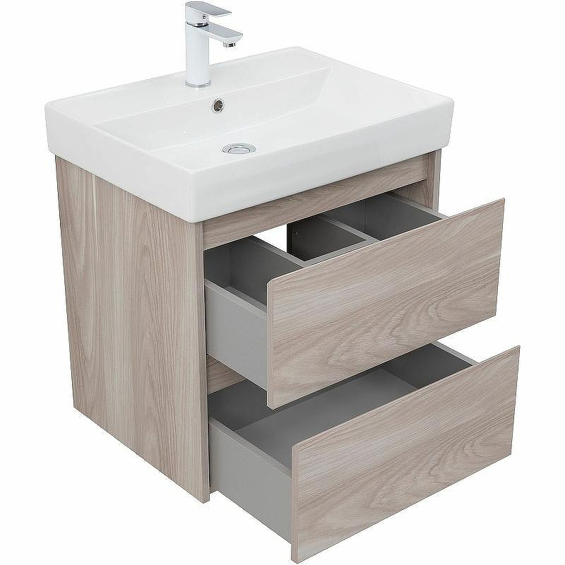 Тумба под раковину Aquanet Nova Lite 60 287884 подвесная Орех светлый, купить, цена, заказать, магазин, доставка, скидка, промокод, купить, цена, заказать, магазин, доставка, скидка, промокод