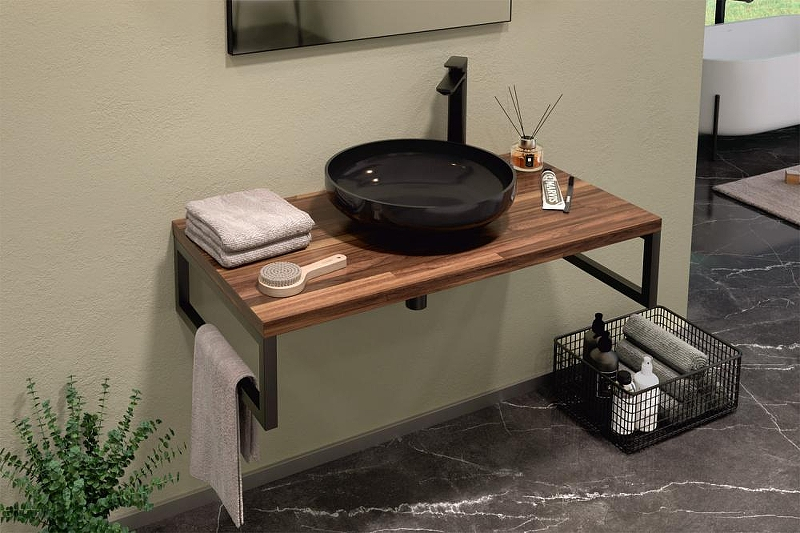 Консоль под раковину Orka Kestel 95 3001038 Орех, купить, цена, заказать, магазин, доставка, скидка, промокод, купить, цена, заказать, магазин, доставка, скидка, промокод