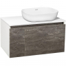 Тумба под раковину Runo Бари 80 00-00001379 подвесная Железный камень Белая, купить, цена, заказать, магазин, доставка, скидка, промокод, купить, цена, заказать, магазин, доставка, скидка, промокод