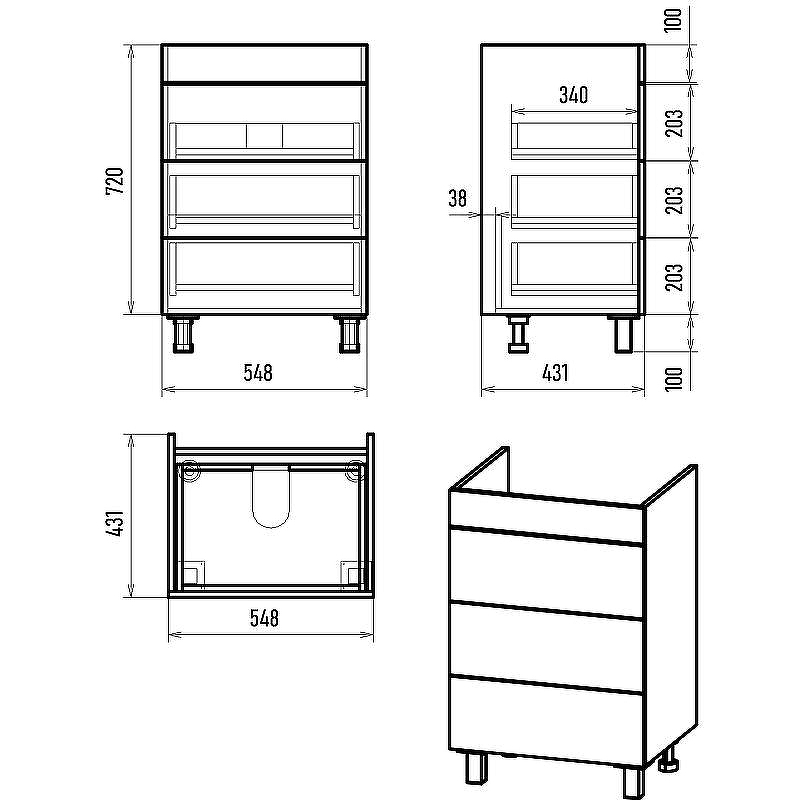 Тумба с раковиной Brevita Gloster 60 УТ000012446 Графит матовый, купить, цена, заказать, магазин, доставка, скидка, промокод, купить, цена, заказать, магазин, доставка, скидка, промокод