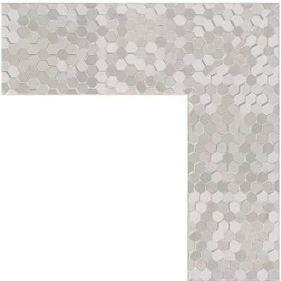 Зеркало Evoform Definite Floor 197х108 BY 6017 в багетной раме - Соты алюминий 70